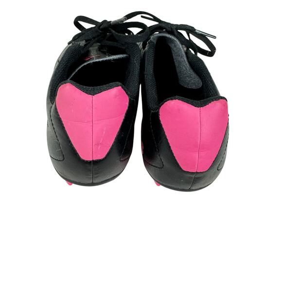 Adidas Black Pink 3 Stripe Goletto VII FG Lace Up Rubber Soccer Cleats Men's 5 - Picture 3 of 5